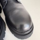 Tamaris Botines militares plataforma cuero negro · Foto 5