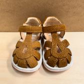 Camper Sandalias infantiles doradas con brillos · Foto 2