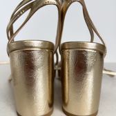 Even&Odd Even&Odd Tacones de tiras al tobillo doradas · Photo 4