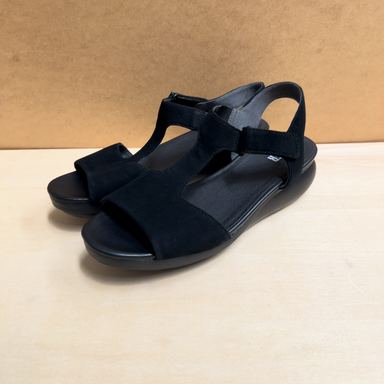 Camper · Sandalias de ante con plataforma · Negro