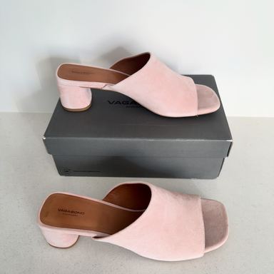 Vagabond · Vagabond Mules de Ante Tacón Bloque · Rosa