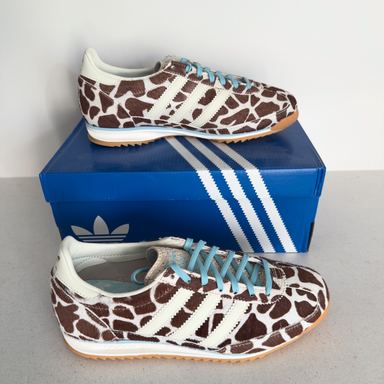 Adidas · Adidas SL 72 Estampado Animal Print Zapatillas · Marrón, Blanco