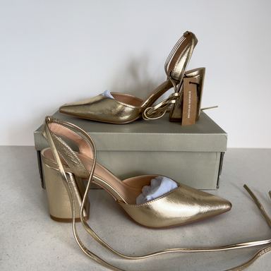 Even&Odd · Even&Odd Tacones de tiras al tobillo doradas · Dorado